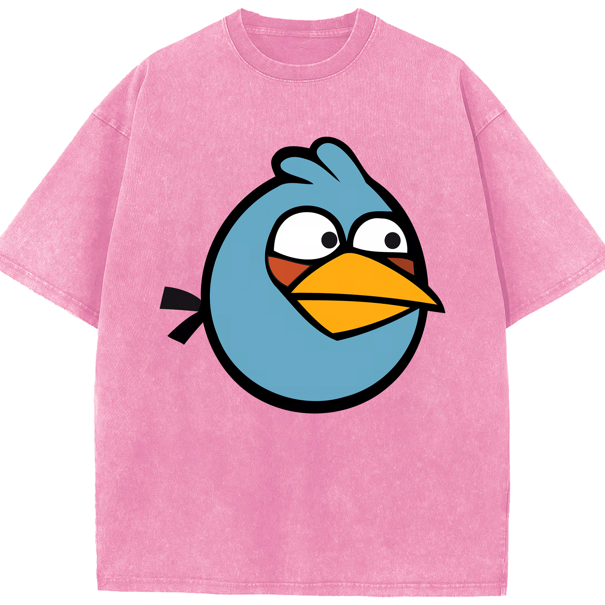 （画像用） Angry Birds アングリーバード 綿100% ヴィンテージ風 半袖Tシャツ（フロントプリント）